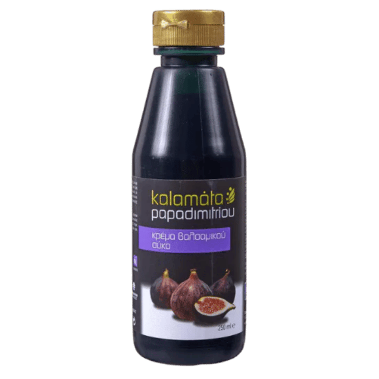 Kalamata Papadimitriou Feigen-Balsamico-Cremé (250ml) von Kalamata Papadimitriou bei Araxxon  - Hochwertiges griechisches Produkt.   Kalamata Papadimitriou Feigen-Balsamico-Cremé (250ml) από Kalamata Papadimitriou στο Araxxon  - Αυθεντικό ελληνικό προϊόν.